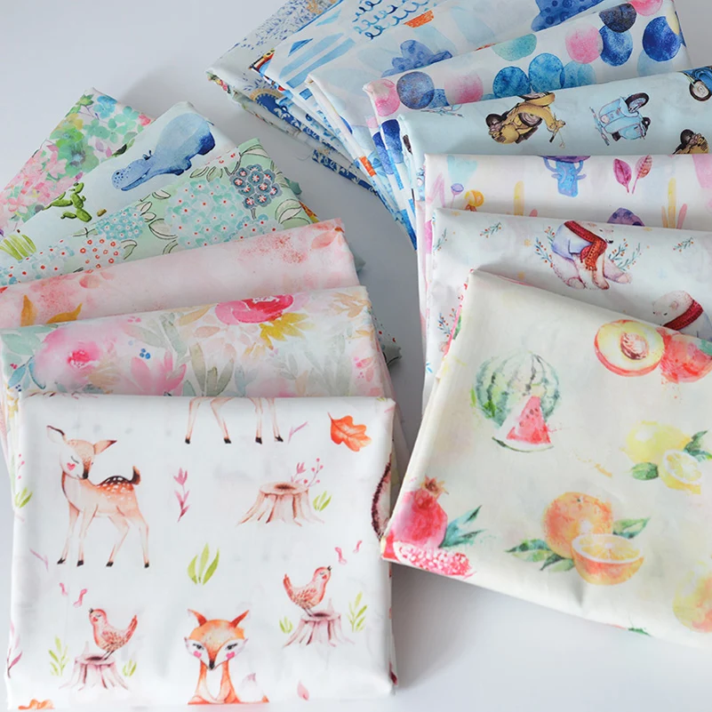 

60S High Counts And High Density Cotton Digital Printing Fabric Thin and Impenetrable For Summer Clothes By Half Meter