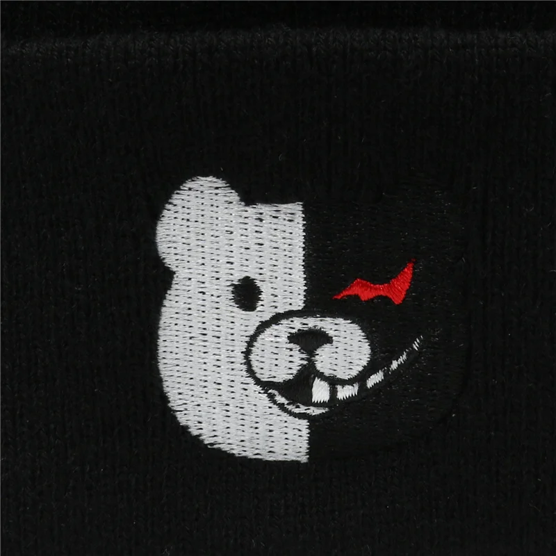 Трикотажная шапка с принтом из аниме данганронпа для мужчин и женщин зимняя