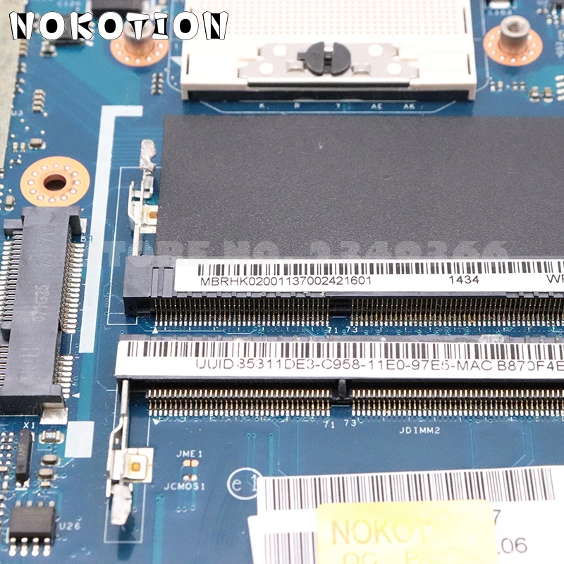 Материнская плата NOKOTION MBRHK02001 для ноутбука Acer aspire 5830TG 5830T P5LJ0 LA 7221P HM65 DDR3 GT540M 1