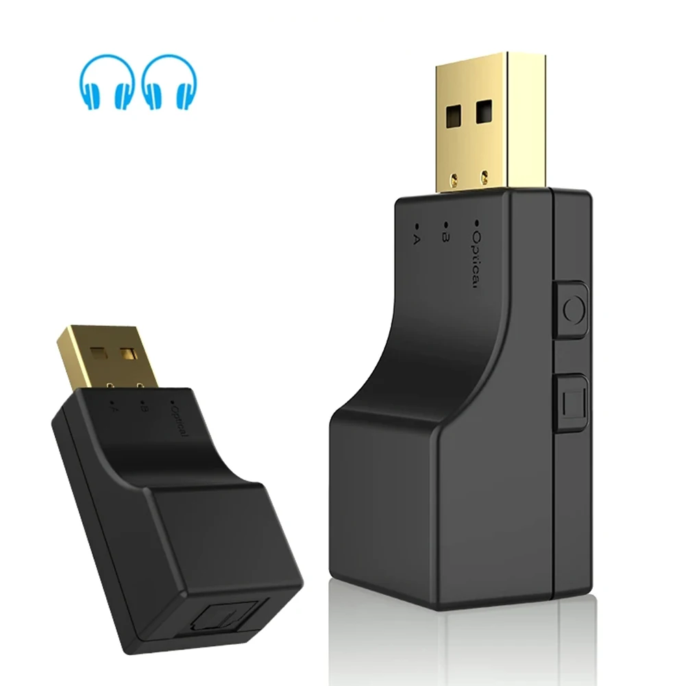 

Bluetooth-compatible 5.0 Transmitter Wireless Audio Music Stereo Adapter Dongle For Switch PC Computer Headphone Speaker