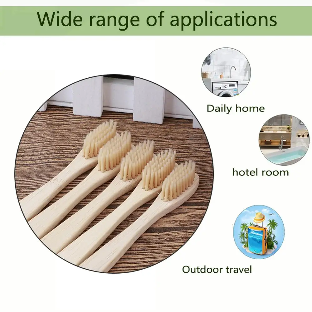 Зубная щетка на био основе мягкая бамбуковая зубная разных цветов для взрослых