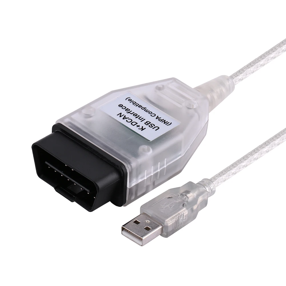 Диагностический USB кабель интерфейса OBD2 для BMW INPA/Ediabas K + DCAN позволяет полностью
