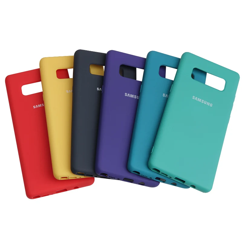 Чехол для Samsung Galaxy Note 8 из жидкого силикона ТПУ шелковистая мягкая на ощупь