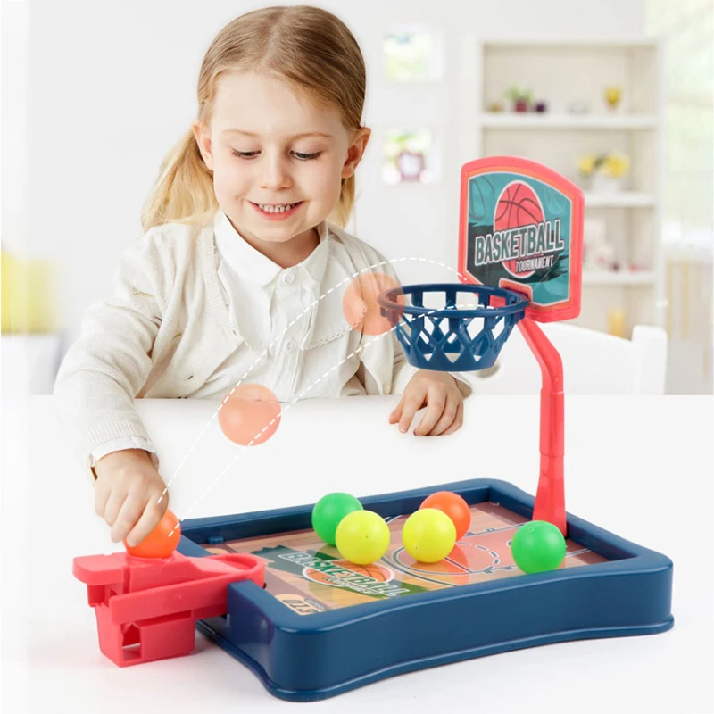 

Children's Puzzle Mini Board Game Finger Ejection Basketball Machine Parent Child Interactive Desktop Gift For Kids Toddler Toys