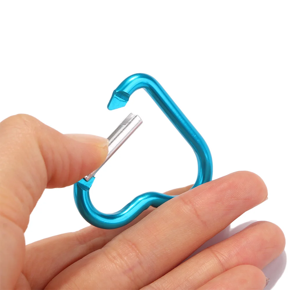 5 шт. алюминиевый карабин в форме сердца | Спорт и развлечения