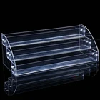 Настольный органайзер для лака для ногтей, 2-4 ярусная акриловая подставка для лака, прозрачный держатель для помады, полка для эфирных масел, органайзер для хранения макияжа