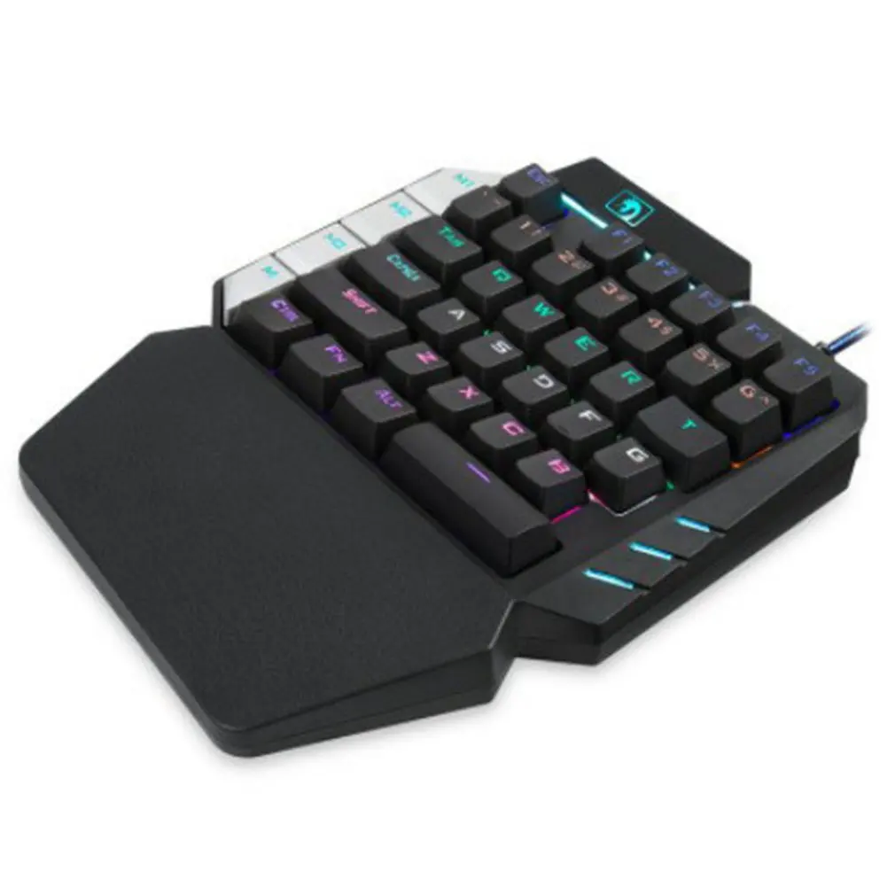 

One-Handed Mechanical Gaming Keyboard RGB Backlit Portable Mini Gaming Keypad Game Controller for PC PS4 Xbox Gamer