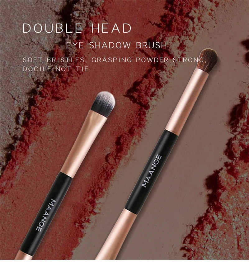 2020 New Nylon Bristle Double-head Eye Shadow Brush Soft Bristles Easy To Apply Double-end Eyeshadow Brushes pincel maquiagem | Красота и