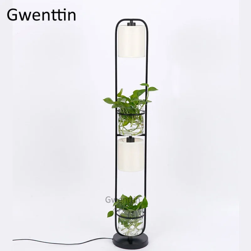 Floor Lamp Современный напольный светильник для растений, светодиодный стеклянный самодельный стоячий светильник, скандинавский светильник-стойка для гостиной, спальни, домашний декор, светильник - Цвет абажура: Floor Lamp