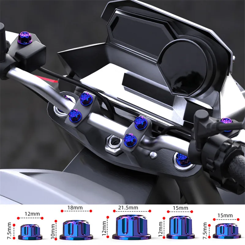 Пластиковая наклейка для мотоциклетного винта крышка мотокросса гайка