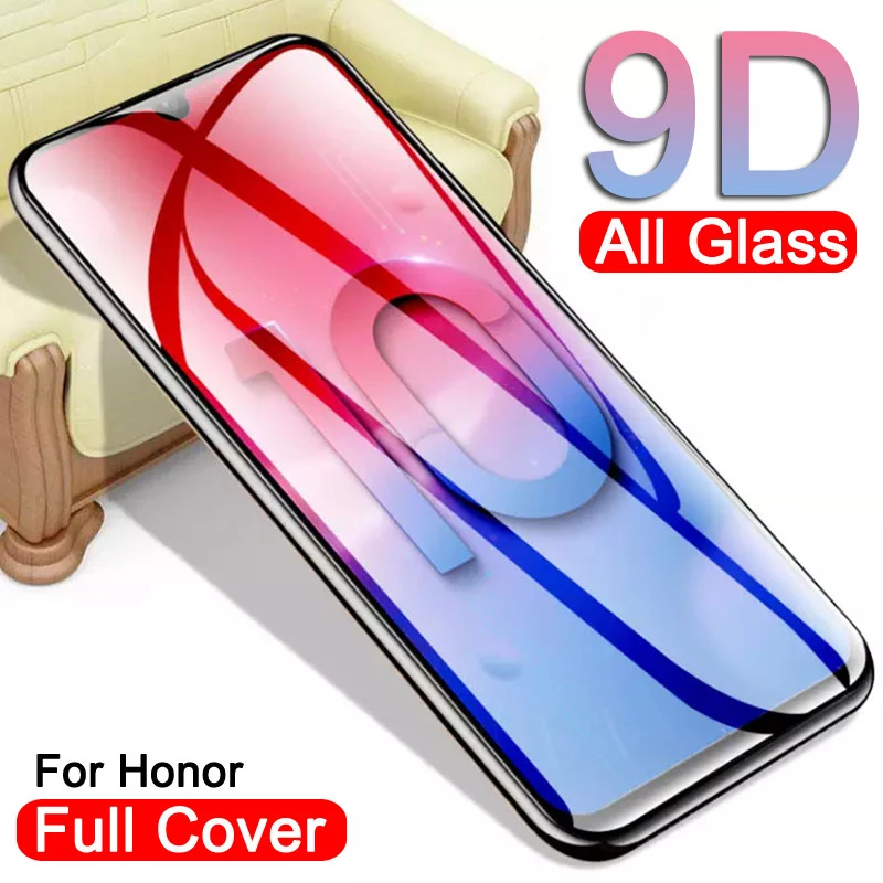 9D закаленное стекло для huawei Honor 20 10 9 Lite V9 V10 V20 9i 10i 20i 8X10 Lite Защитная пленка для экрана Защитный чехол