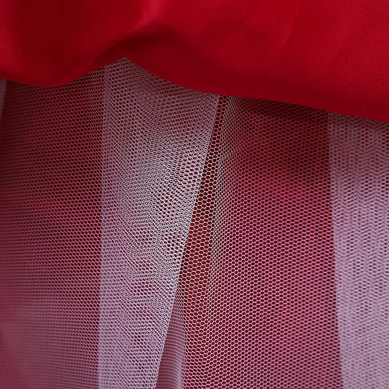 

Flower Girls Dresses Luxury Pearls Sequined Embroidery O-Neck Tulle Lace Ball Gown Floor-Length Kids Party Princess Skirt D382