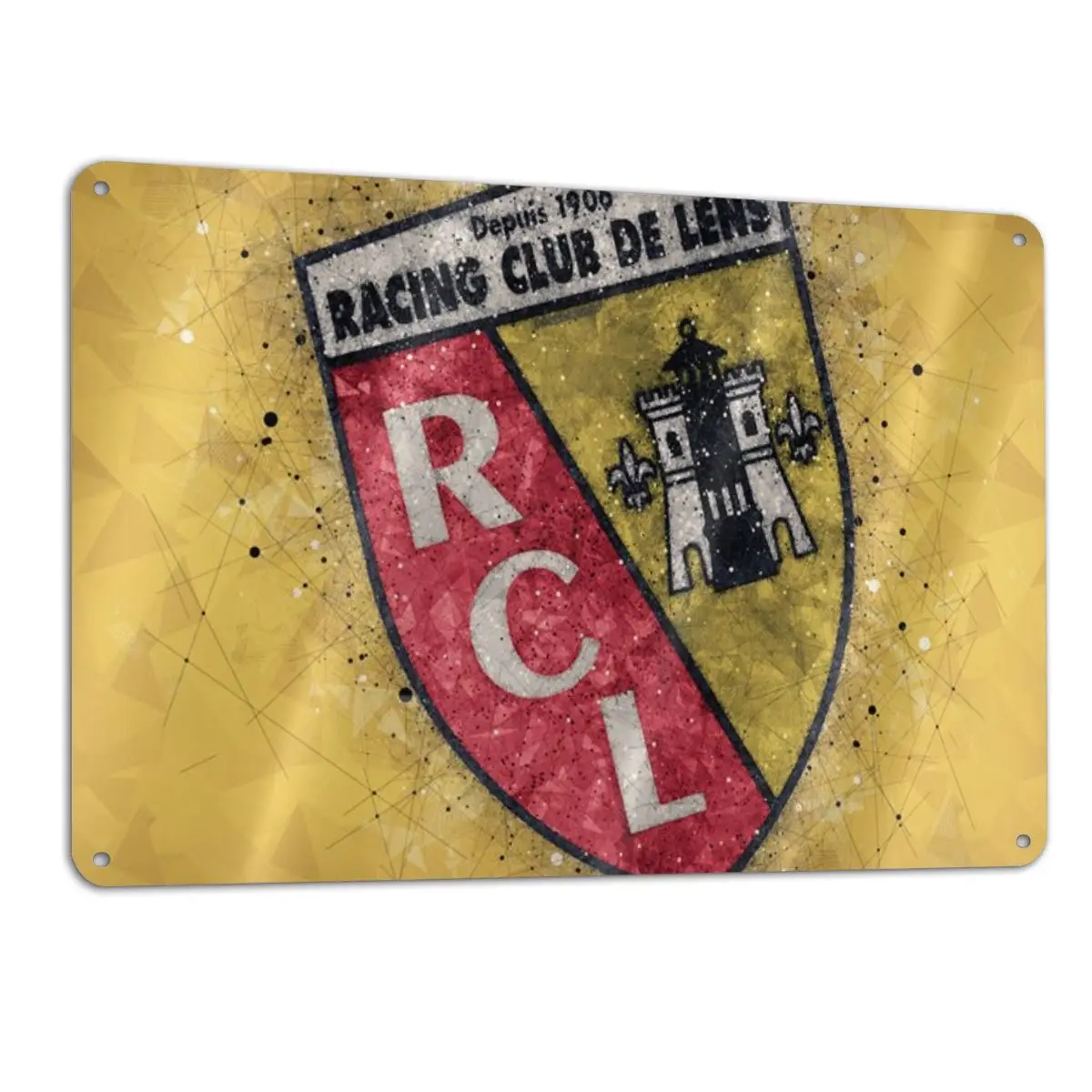 Металлический знак с зубчатым наконечником Rc Lens 1989 домашний Настенный декор