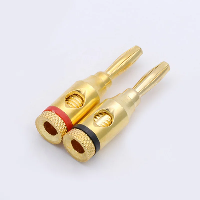 8 шт. 4 мм банановый штекер музыкальный аудио динамик HIFI кабель разъем