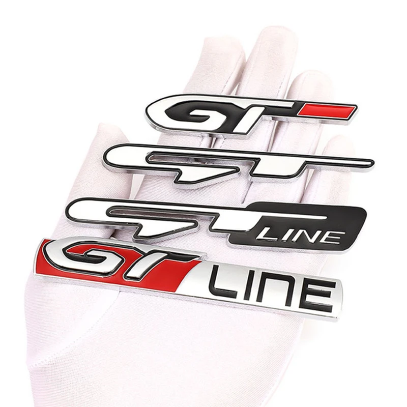 Металлическая Эмблема GT эмблема GTLine наклейки Line для Renault Bmw Mustang Peugeot FIAT Kia Jeep