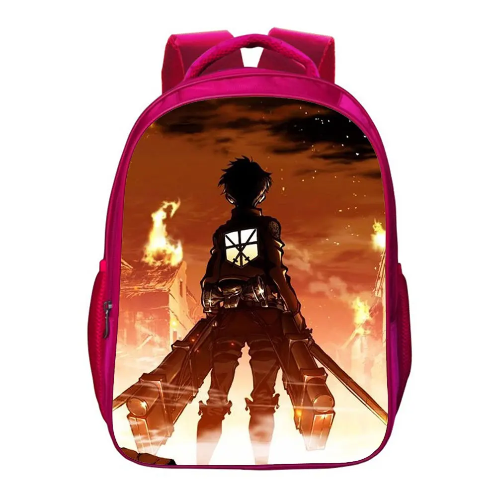Рюкзак Японский с героями аниме «атака на Титанов» для девочек и мальчиков, дорожная сумка для книг для мужчин и женщин, школьные ранцы