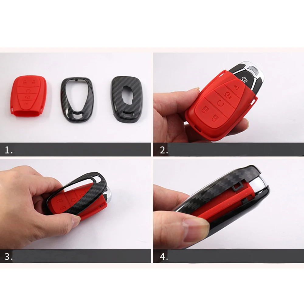 1 шт. Жесткий автомобильный пульт дистанционного управления из углеродного