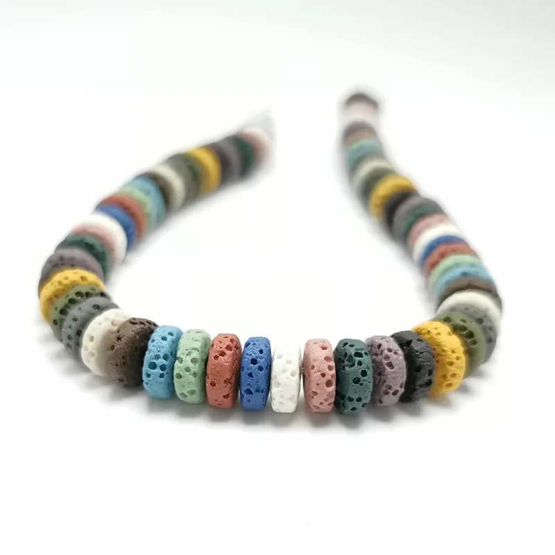 Цвет камень из вулканической лавы бусины Свободные бусы шармы рок &quotсделай