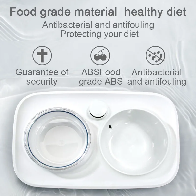 Поилка для собак и кошек автоматический диспенсер еды пластиковый поднос поилка