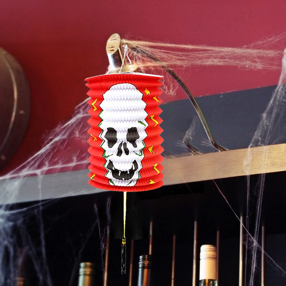 

Бумажные фонари на Хэллоуин, абажур в виде тыквы, черепа, крышка, праздничные подвесные лампы, реквизит, подарок, праздник, Хэллоуин, украшен...