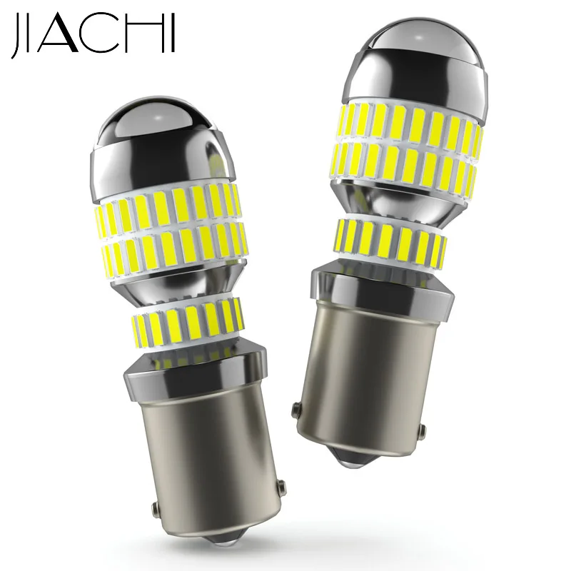 JIACHI 100 шт. 1156 BA15S автомобильный поворотный светодиодный фонарь W21/5 Вт задние лампы