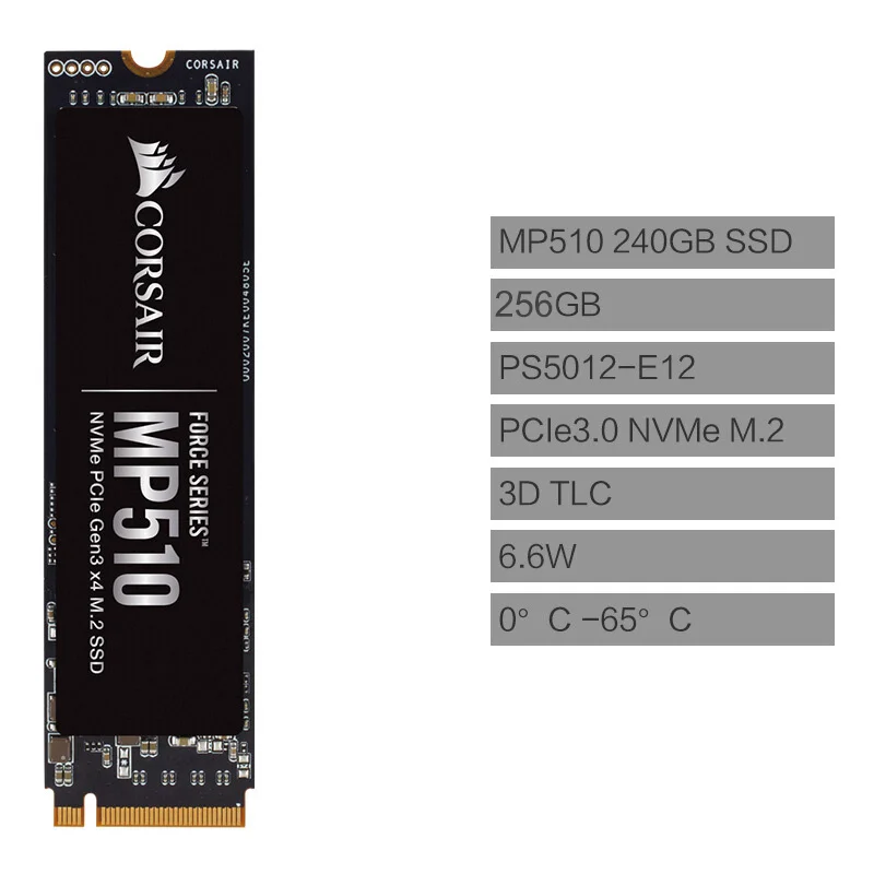 Corsair Force Series MP510 256 ГБ 512 1 ТБ 2 4 NVMe PCIe Gen3 x4 M.2 SSD | Компьютеры и офис