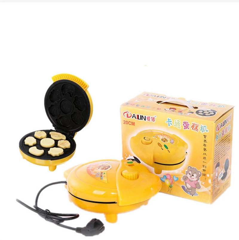Beli Pembuat Wafel Listrik Mini Mesin Wafel Sarapan Oven Kue Telur Gelembung Panci Oven Kue Telur Mesin Eggette Panci Wafel Mini