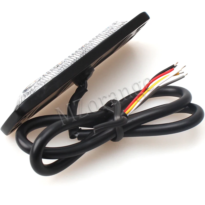 1Piece12V-24V 4 Led Police Flashing Warning Light Emergency Vehicle Red Blue Amber Strobe Lights Car Beacon Traffic light | Автомобили и