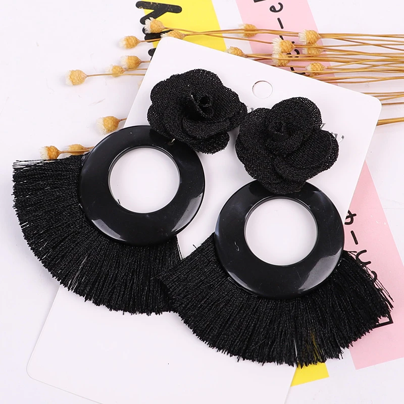 Серьги-кольца женские ручной работы в стиле бохо | Украшения и аксессуары