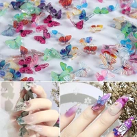 30pcs100pcs resin butterfly 7x9mm fashion nail art decorations charm diy polish manicure nails art accessories