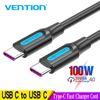 vention 100w usb c to usb type c cable usbc pd fast charger cord usb c typec cable for xiaomi mi 10 pro samsung s20 macbook ipad