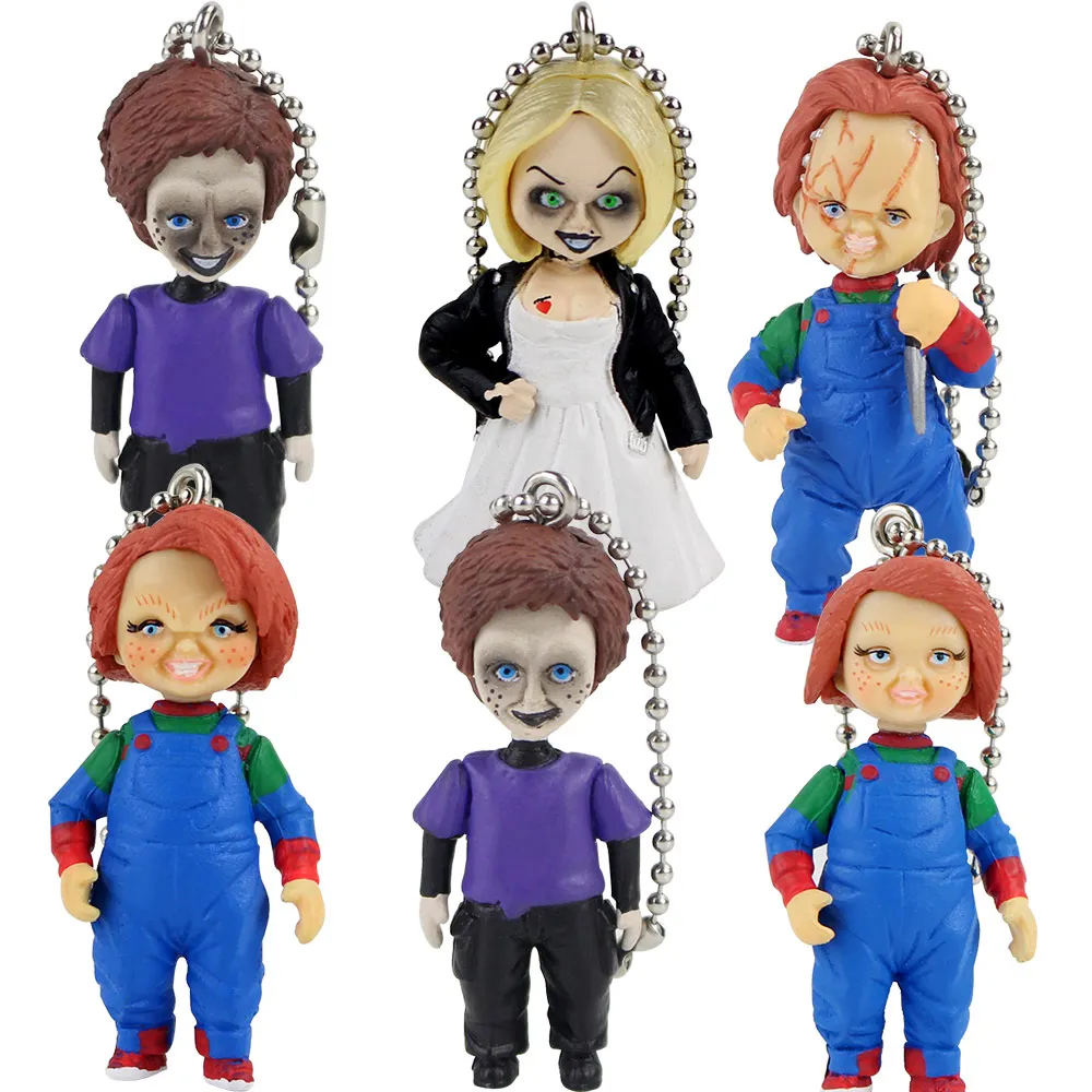 6 шт./компл. Чаки кулон ПВХ Модель фигурка игрушка кукла детский подарок на день