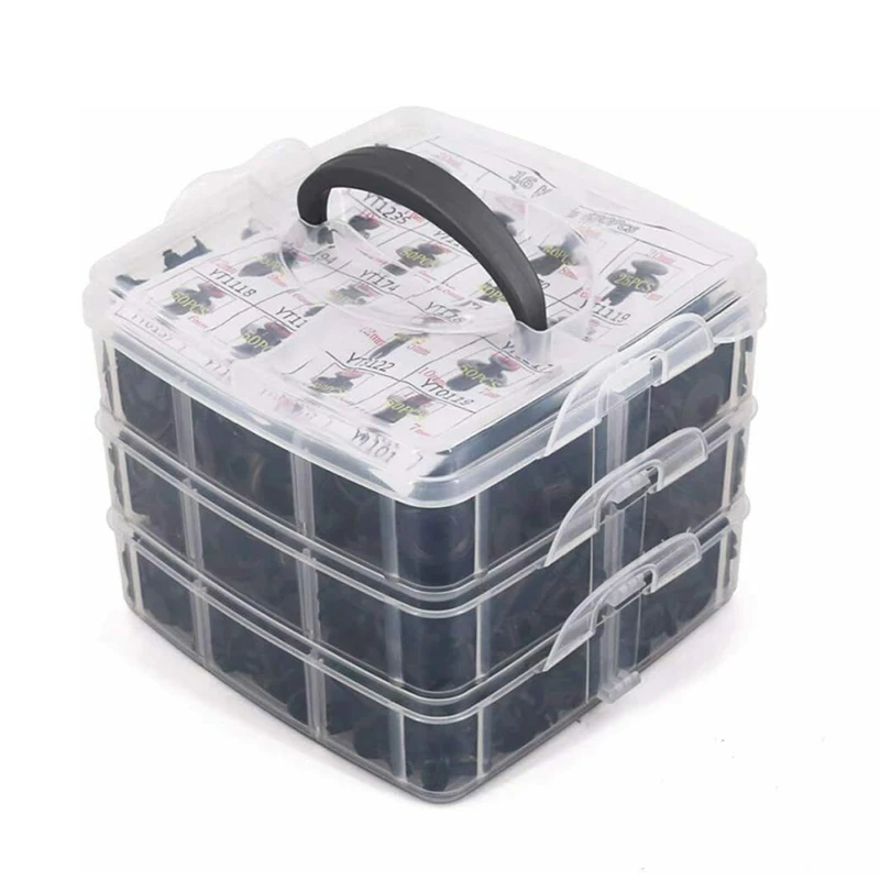 

Auto Bumper Fastener Rivets for Car Door Trim Panel Fender Engine Cover Universal Mixed Car Push Clips Retainer Parts 680/726PCS