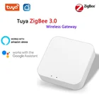 Умный шлюз Tuya ZigBee, хаб для умного дома, мост, приложение для умного дома, беспроводной пульт дистанционного управления, работает с Alexa Google Home, Прямая поставка