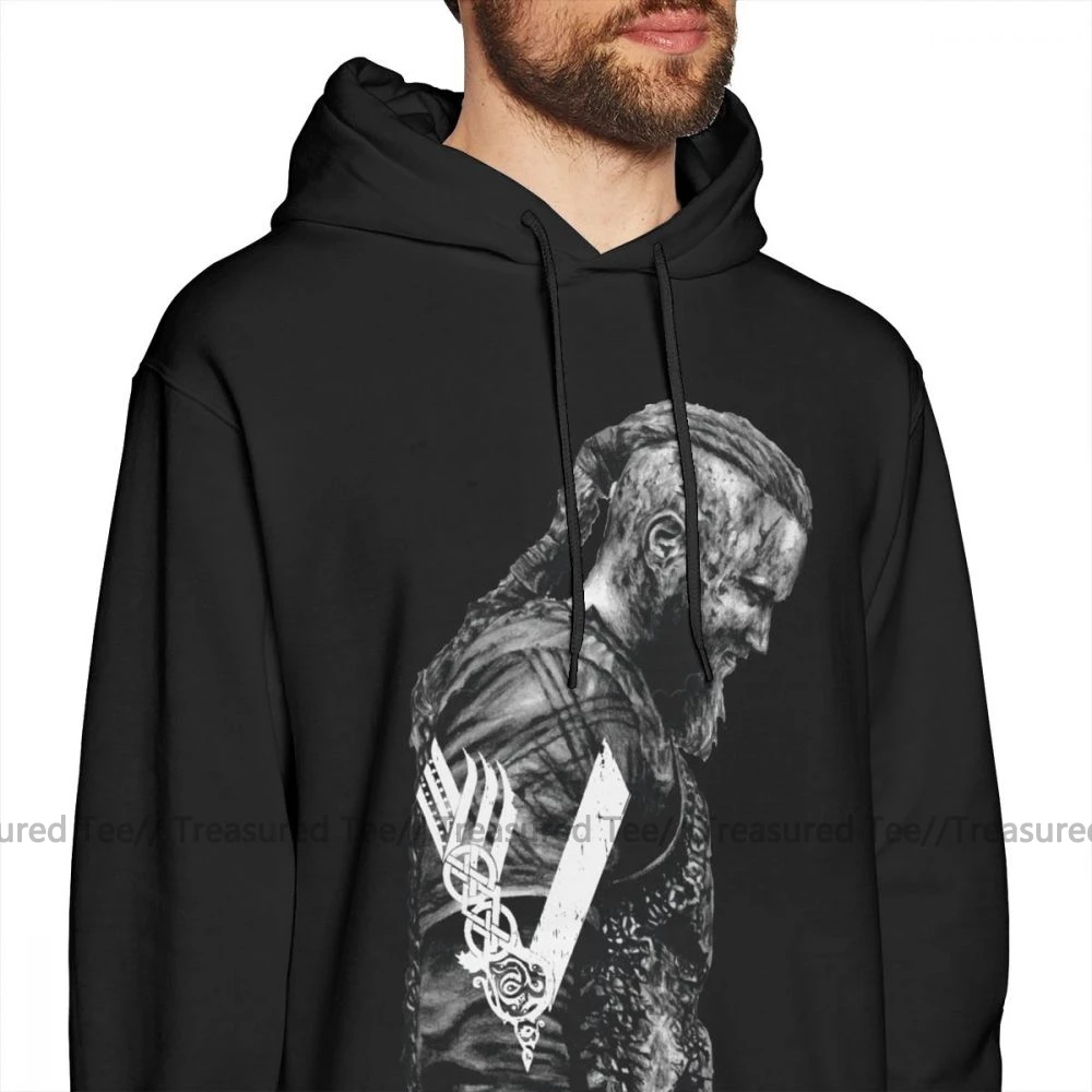 Ragnar Lothbrok Толстовка KING RAGNAR LOTHBROK Толстовка Vikings уличная Мужская толстовка длинная стильная толстовка с капюшоном