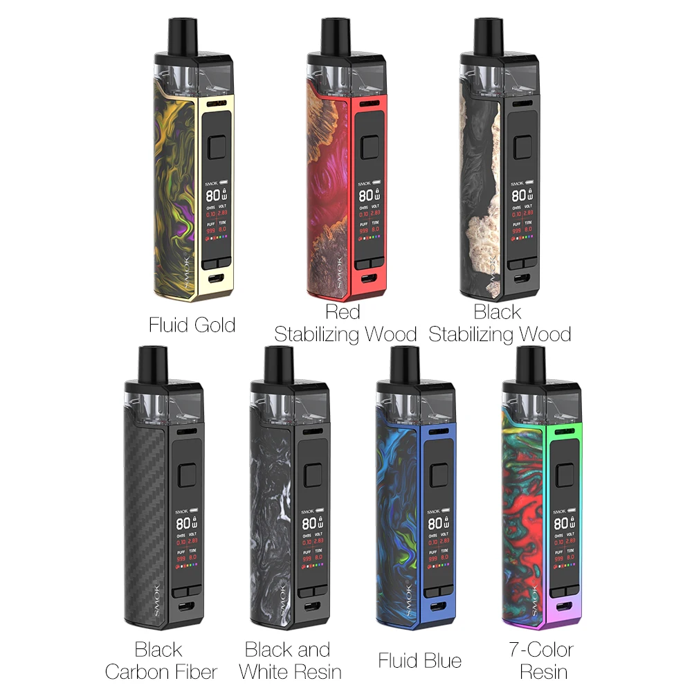 Новый электронных сигарет SMOK RPM80 Pod Комплект и PRO электронная сигарета испаритель