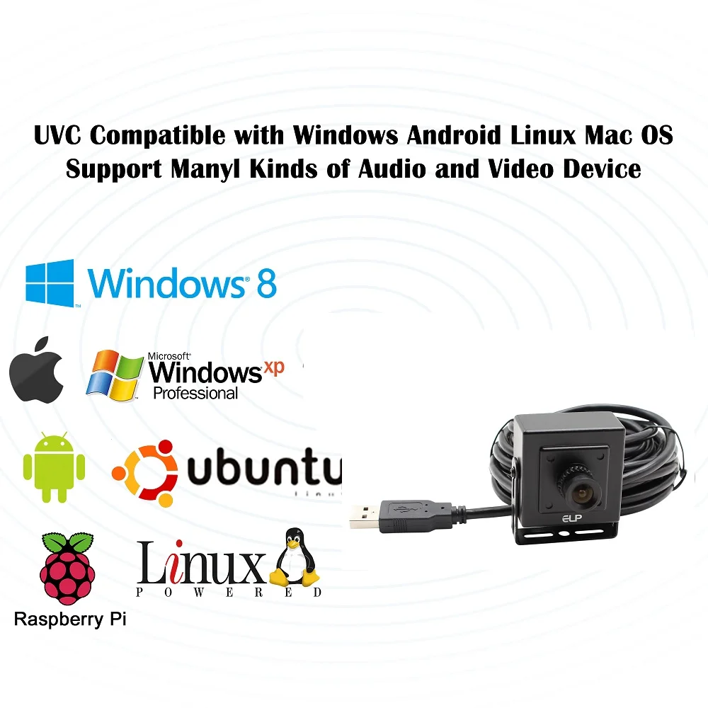 USB веб камера 1080P Full HD SONY IMX322 с низким уровнем освещенности 0.01Lux широкоугольная H.264