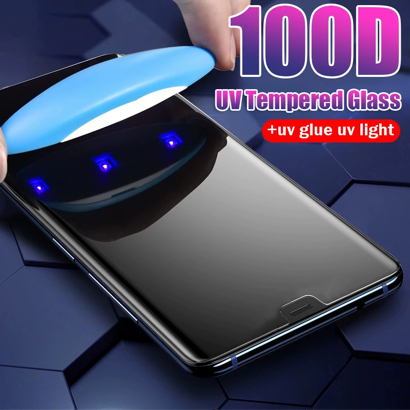 Прозрачное закаленное стекло UV 100D для iPhone 6 6s 7 8 Plus защитная пленка 11 Pro XS Max XR X