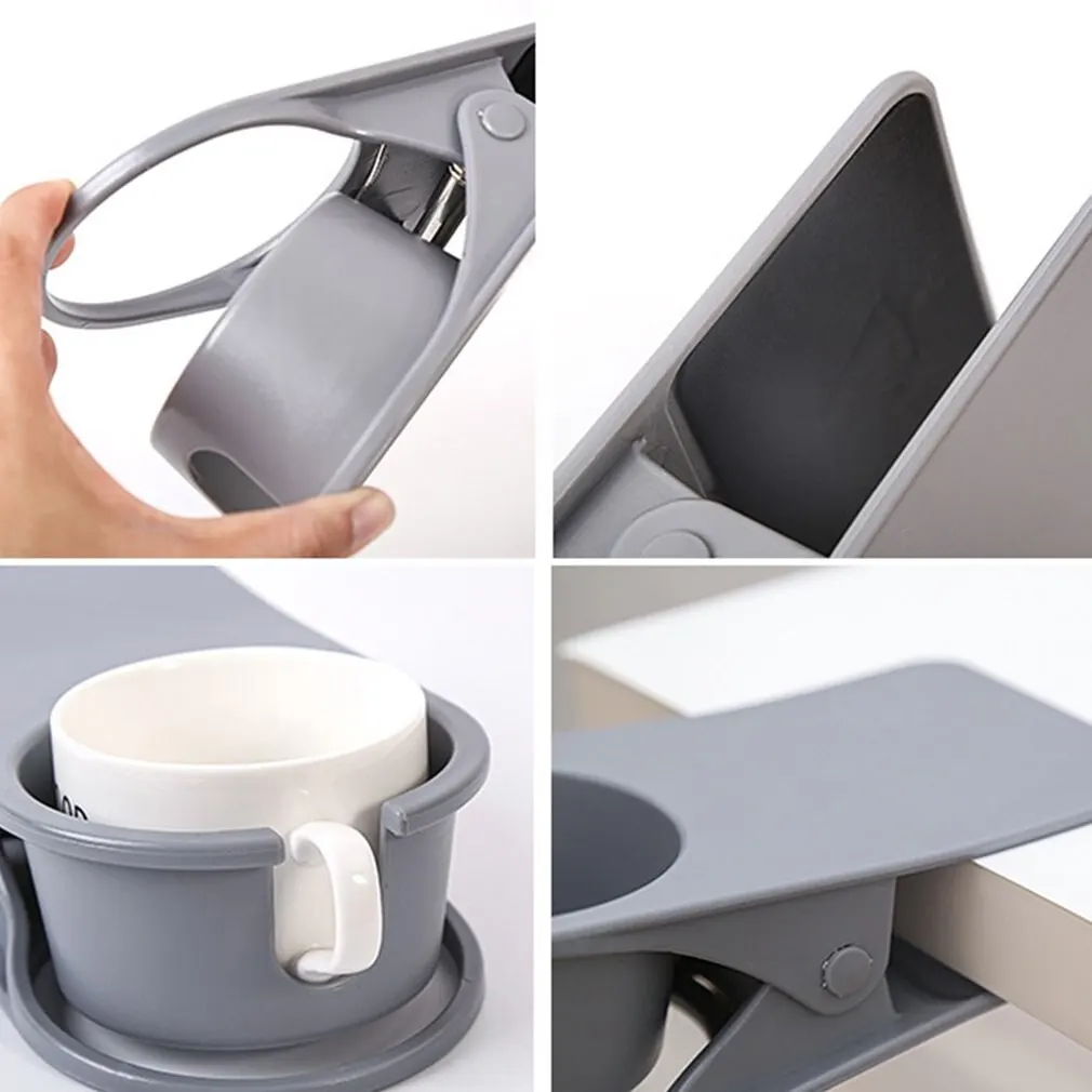 

Creative Water Cup Holder Table Side Holder Clip Multifunctional Large Plastic Clip Sponge Pad Design