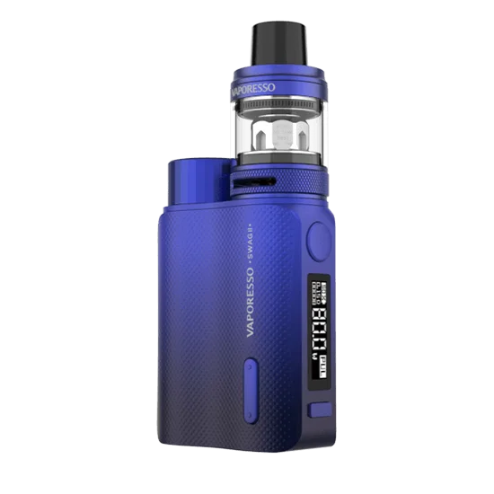 Темно-синий Vaporesso Vape SWAG 2 комплект с коробкой Mod NRG ПЭ бак распылитель GT 4 сетки Катушки основной аккумулятор пара электронная сигарета - Цвет: Темно-синий