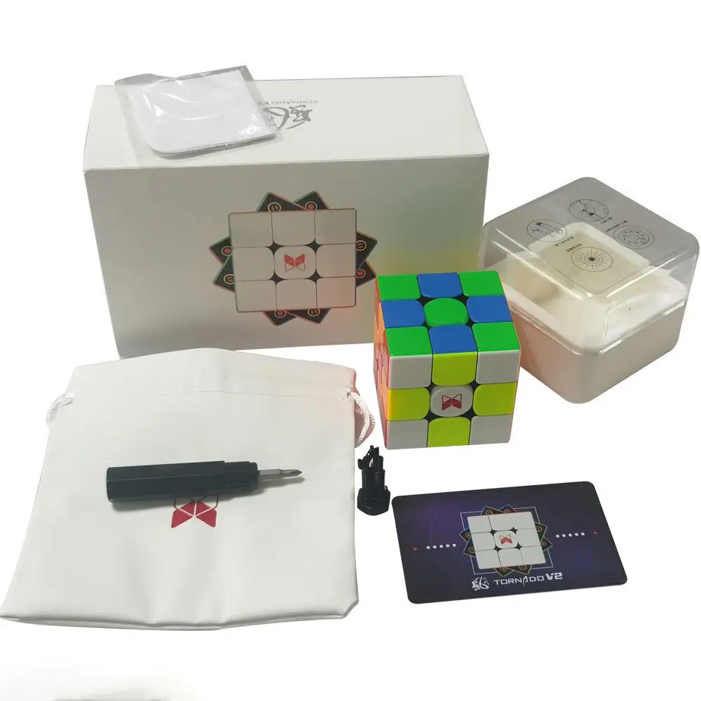 QiYi-cubo magn&eacute;tico de velocidad m&aacute;gica x-man Tornado V2M 3X3, pegatinas, Tornado v2 m, antiestr&eacute;s, juguetes de rompecabezas, regalos para ni&ntilde;os-2