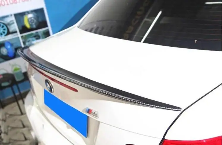 Высокое качество углеродного волокна заднего багажника спойлер крыло подходит