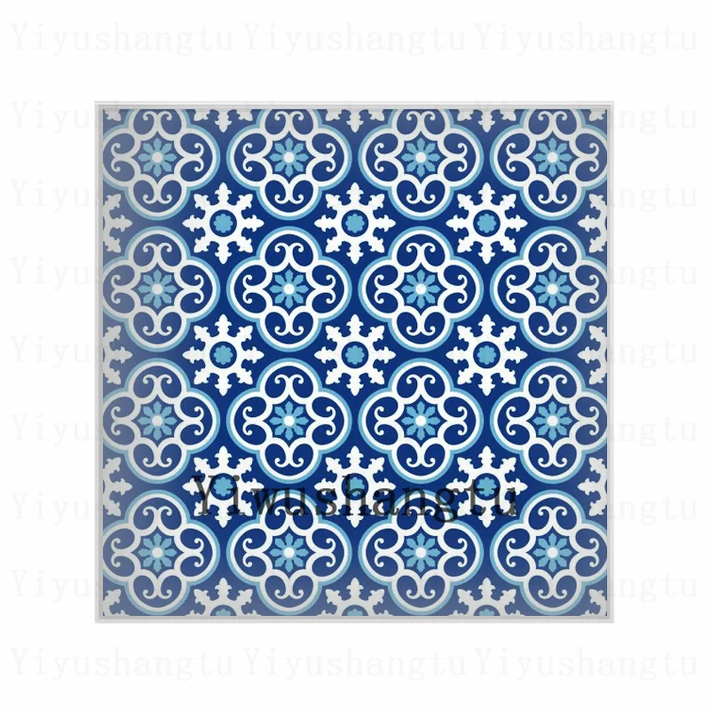 Квадратный фото-венок из стекла с кабошоном красивая фигурка цветов 12 мм/20 мм/25