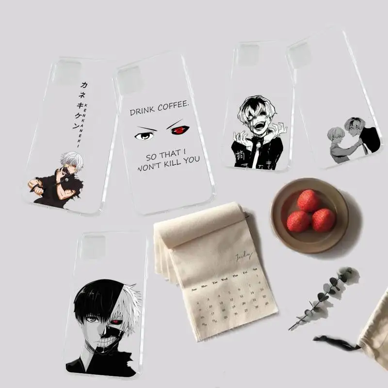 

Tokyo Ghoul anime Japanese phone Cases Transparent for iPhone 7 8 11 12 13 s mini pro X XS XR MAX Plus high quality case