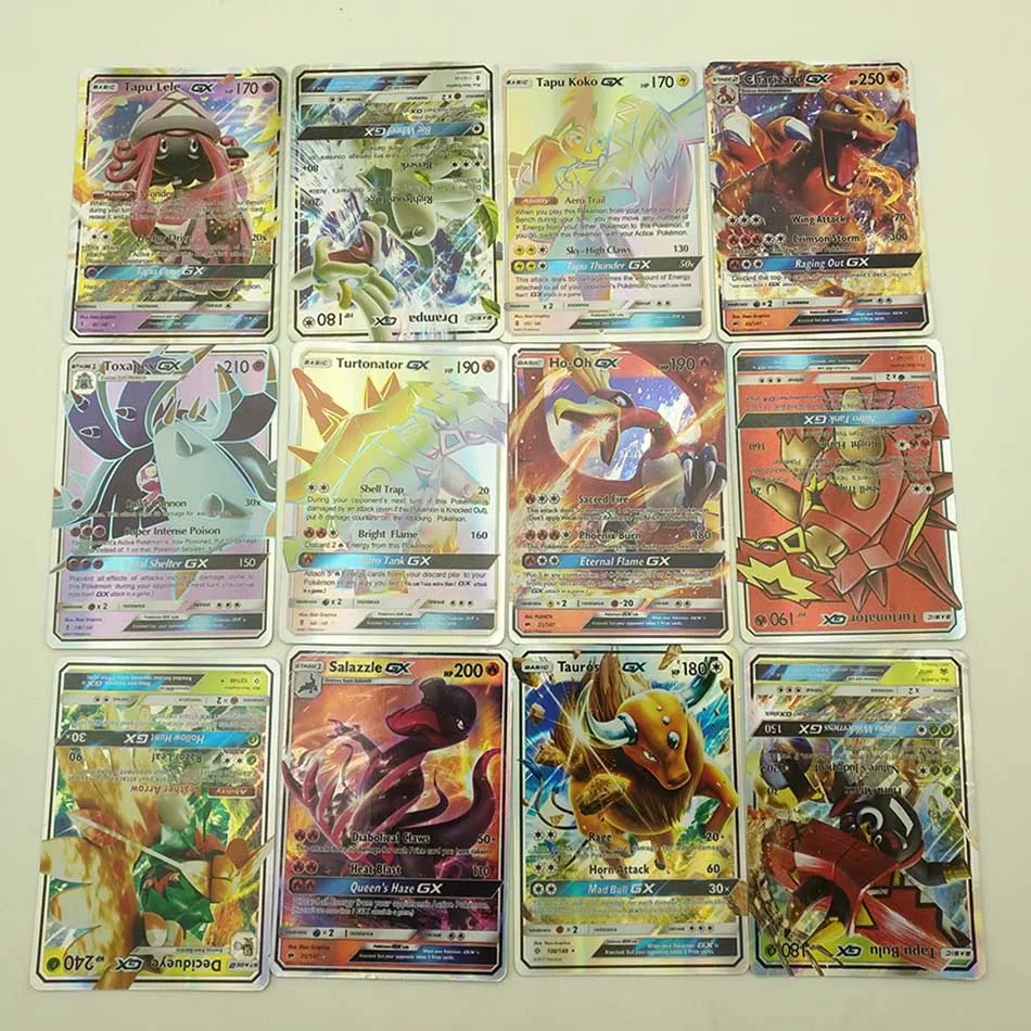 200 шт GX EX MEGA pokemones карты игры битва карт 324 торговые Детские игрушки |