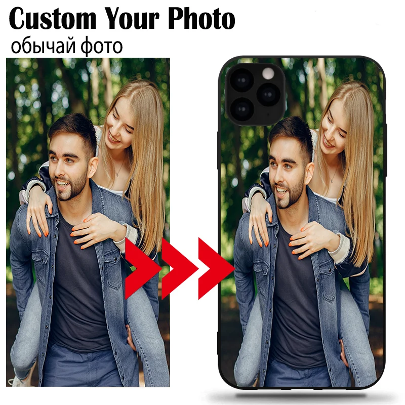 Custom Soft Phone Case DIY Personalized Picture For IPhone 5S 6 6S Plus 11 Pro XR XS MAX X 7 8 Customized Name Logo |