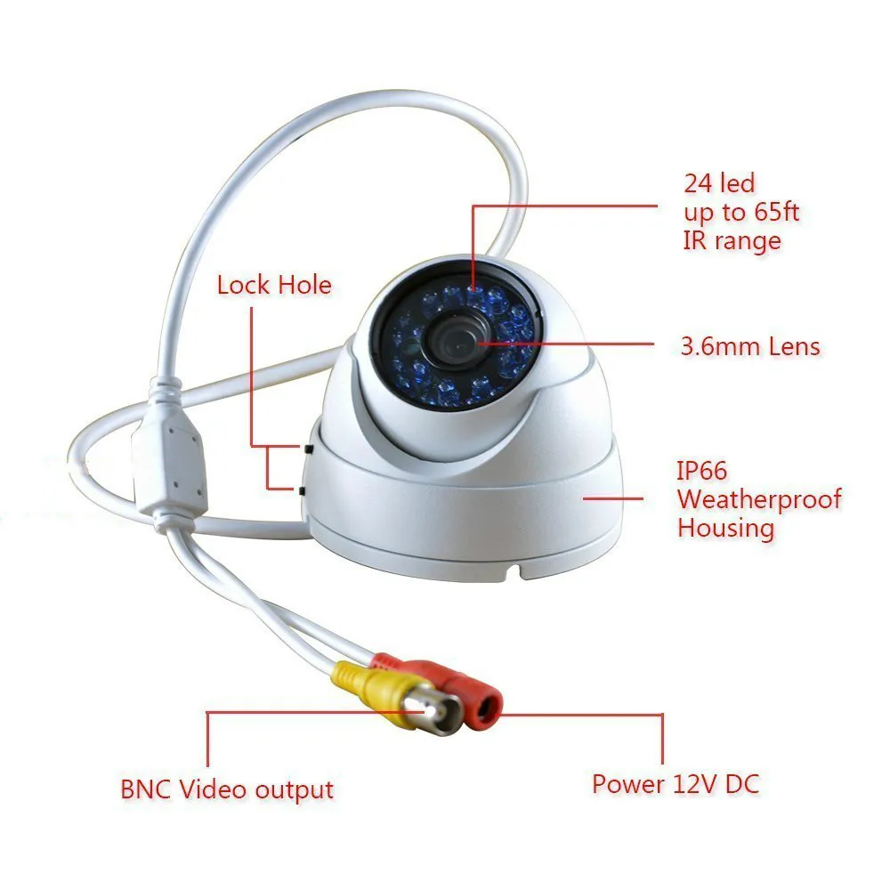 Камера видеонаблюдения 1.0MP 2.0MP AHD 2000TVL цветная CMOS 720P/1080P Водонепроницаемая