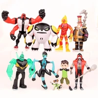9pieces ben 10 new high quality protector of earth family action figures brinquedos toys free shipping pvc 3 12cm