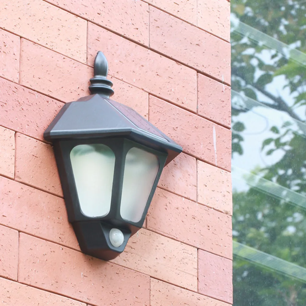 

LED Solar Lights Outdoor Smart Waterproof Wall Lamp Garden Decoration Light