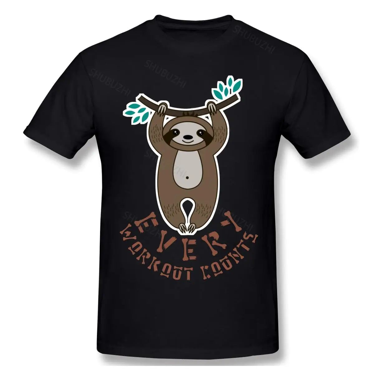 

Мужская хлопковая футболка с круглым вырезом и коротким рукавом